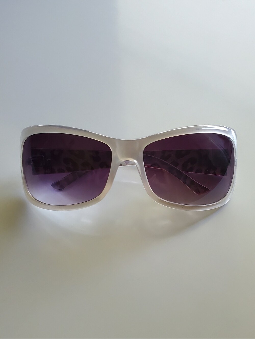 Italian Design Sunglasses with Purple Gradient Lenses - Hand Polished